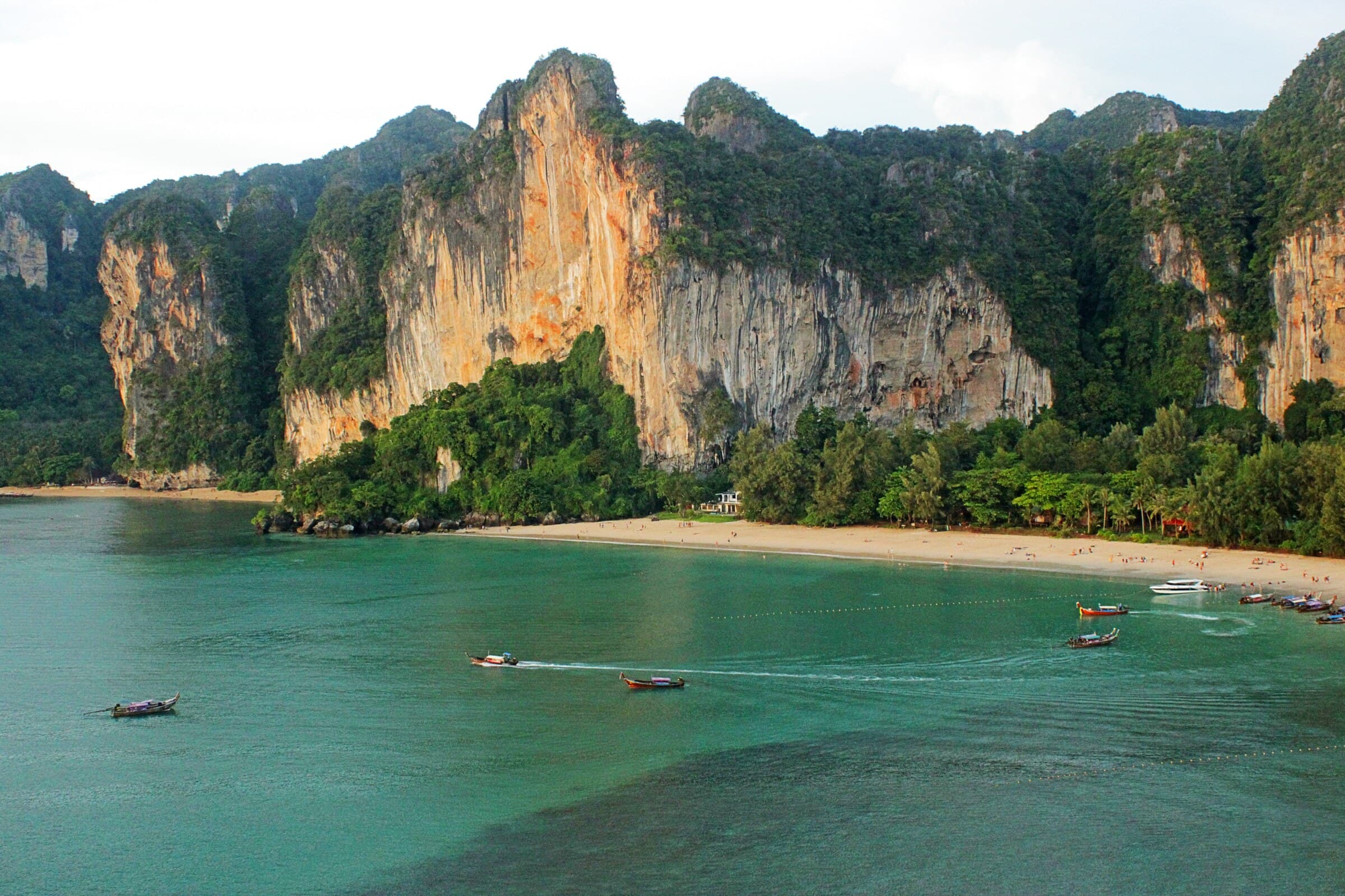 Railay Bay, Krabi — limestone cliffs and turquoise water